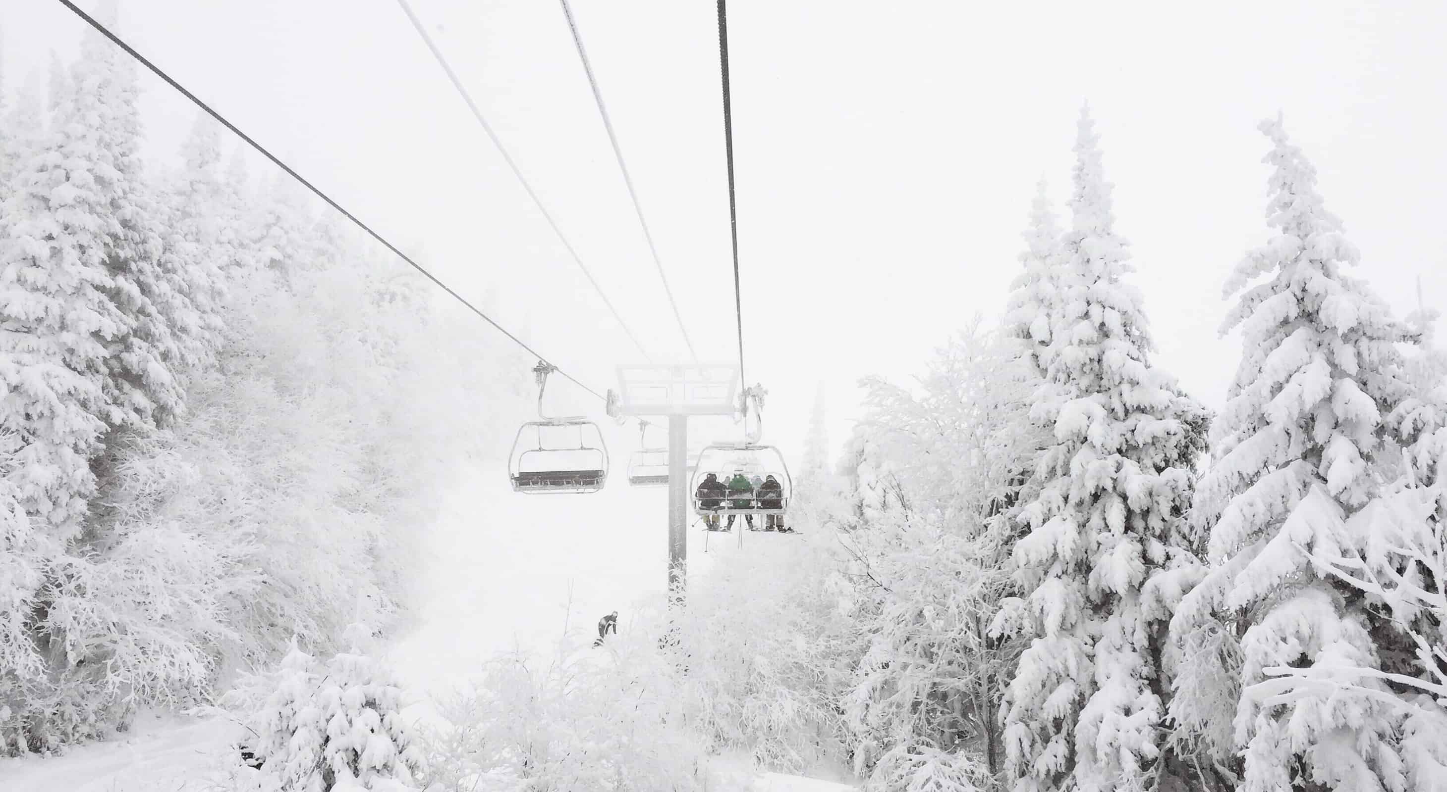 Chairlift in the winter